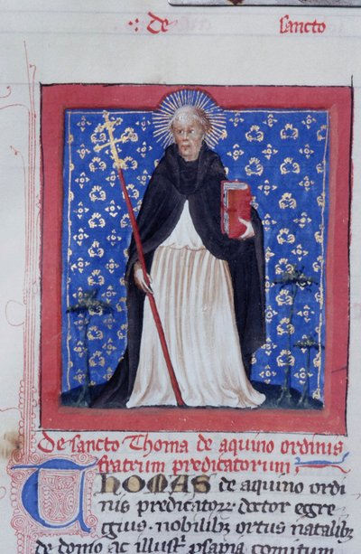 Seite aus der Legenda Aurea, Brügge, ca. 1400-10 von Flemish School