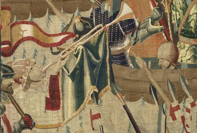 Wandteppich, der die Eroberungen von König Alfons V. von Portugal zeigt, Tournai. Detail. von Flemish School
