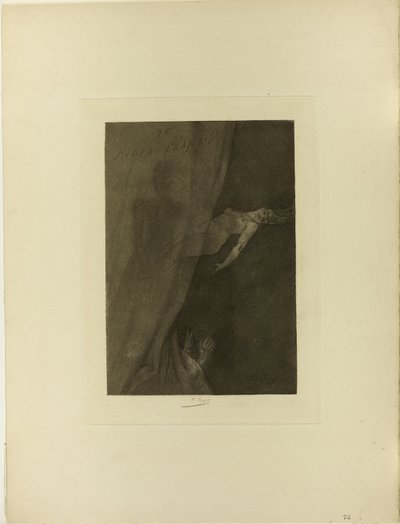 Der purpurne Vorhang von Félicien Rops