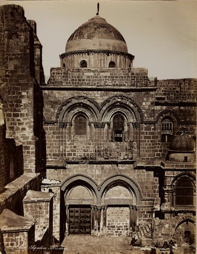 Album Palästina 1887: Die Basilika des Heiligen Grabes in Jerusalem von Félix Bonfils