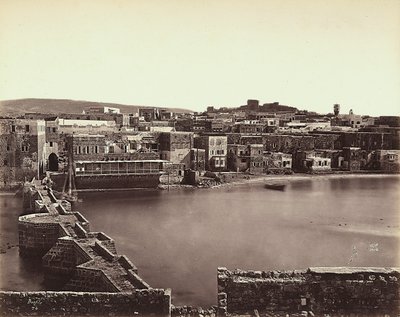 Panoramablick auf eine Stadt in Israel von Félix Bonfils