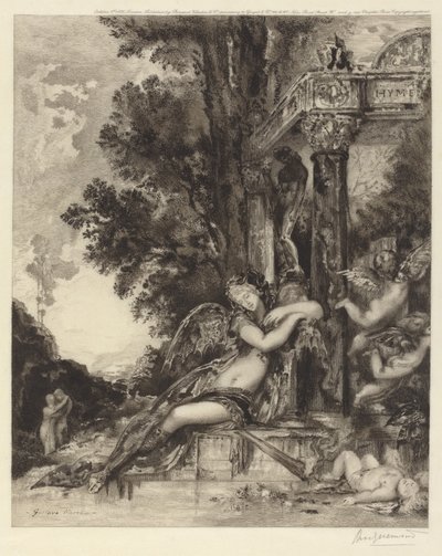 Die Göttin der Zwietracht von Félix Bracquemond, after Gustave Moreau