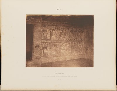 El-Fourdjeh. Hypogäische Architektur - Innere Malerei der rechten Wand von Félix Teynard