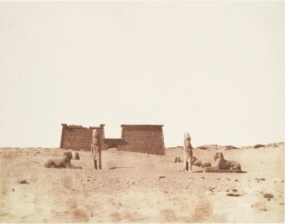 Sébôuah, Gesamtansicht des Tempels, veröffentlicht 1851 von Félix Teynard