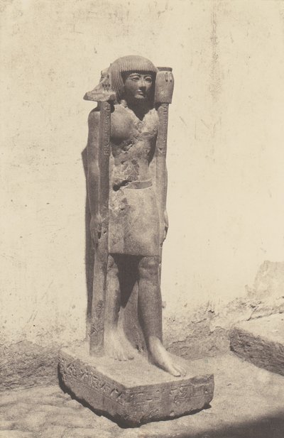 Syout Lycopolis, Statue im Besitz von Dr. Cuny, 1851-52, gedruckt 1853-54 von Félix Teynard