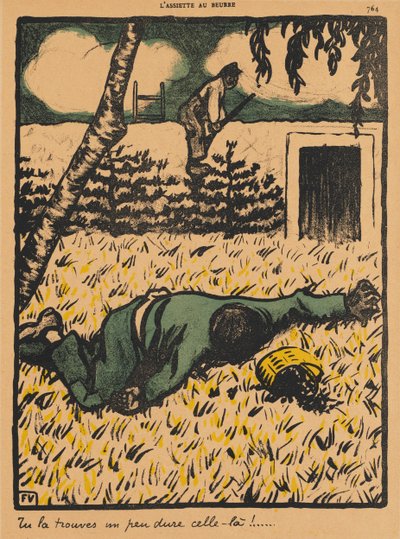 Verbrechen und Strafen VII, 764: Das wird schwierig! von Félix Vallotton