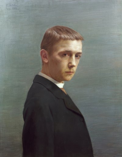 Selbstbildnis Félix Vallotton als Zwanzigjähriger von Félix Vallotton
