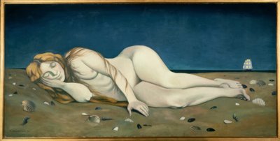 Schlafende Badende im Sand von Félix Vallotton