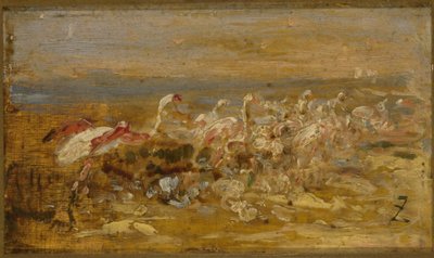 Flamingos, 2. Hälfte des 19. Jahrhunderts von Félix Ziem