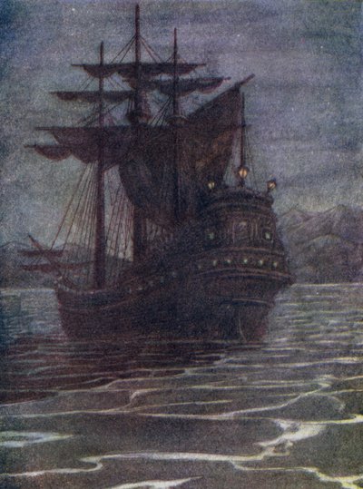 Piratenschiff, das Haus des alten Hook von Flora White