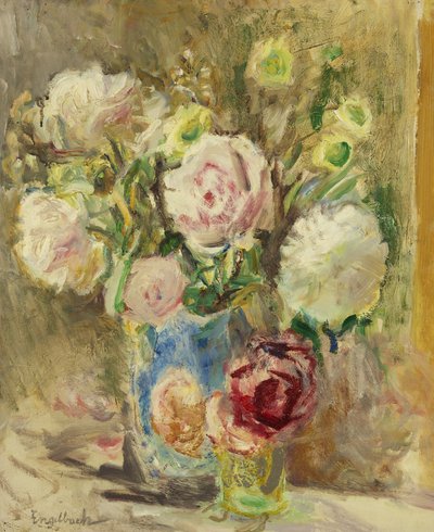 Rosen und Pfingstrosen, ca. 1936 von Florence Engelbach
