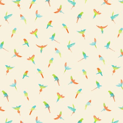 Papageien - Muster von Florent Bodart