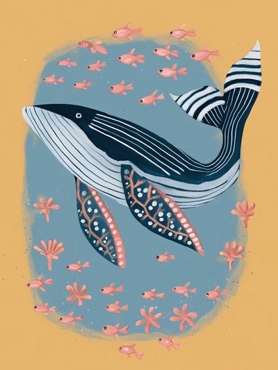 Blauwal Ozeanleben von Flow Line