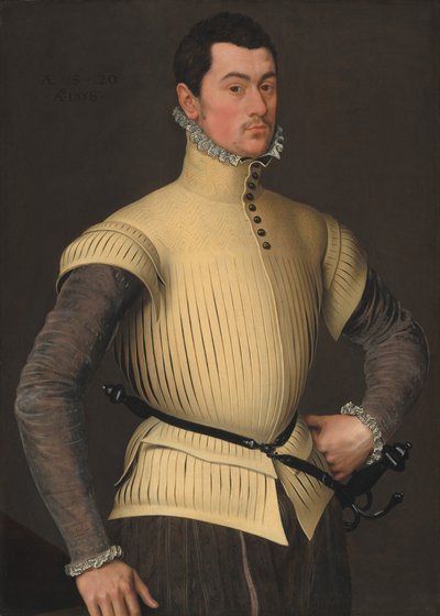 Porträt eines jungen Mannes von Follower of Antonis Mor
