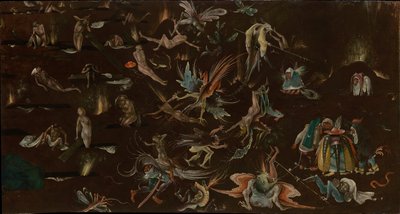 Das Jüngste Gericht (Fragment) von Follower of Hieronymus Bosch