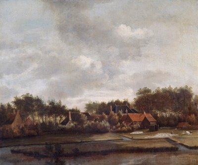Landschaft mit Bleichfeldern von Follower of Jan van Ruisdael