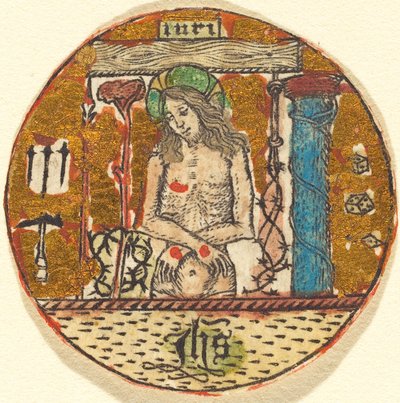 Christus als Schmerzensmann von Follower of Master E.S.