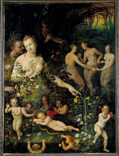 Allegorie, genannt Allegorie des Wassers oder Allegorie der Liebe von Fontainebleau School