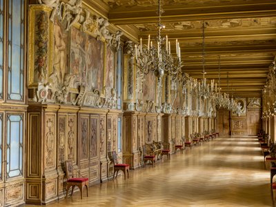 Überblick über die Galerie François 1er von Fontainebleau School