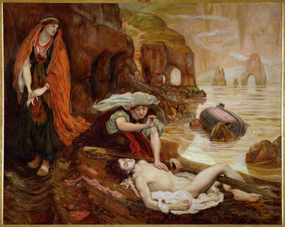 Haydee entdeckt den Körper von Don Juan von Ford Madox Brown