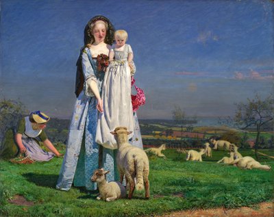 Die hübschen Baa-Lämmer von Ford Madox Brown