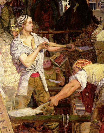 Arbeiter: Arbeiter mit Nelke im Mund von Ford Madox Brown
