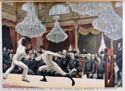 Fechten vor dem Präsidenten der Republik, Palais de l