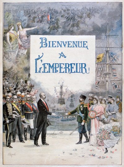 Nikolaus II. von Russland und Félix Faure, Präsident der Französischen Republik, 1896 von Fortuné Méaulle
