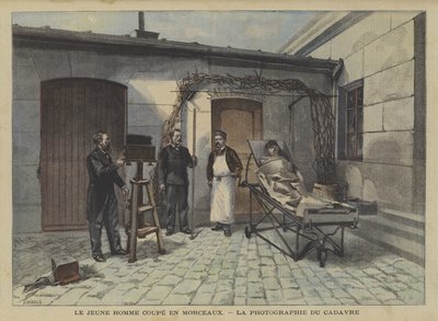 Ein junger Mann in Stücke geschnitten von Fortune Louis Meaulle