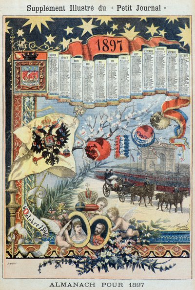 Almanach für das Jahr 1897 (Gravur) von Fortune Louis Meaulle