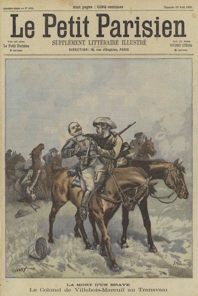 Tod von Oberst Villebois-Mareuil in Transvaal von Fortune Louis Meaulle