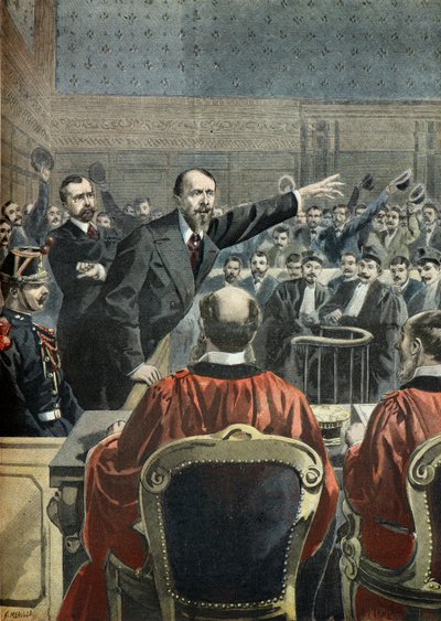 Lacquitement von Paul Deroulede und Marcel Habert von Fortune Louis Meaulle