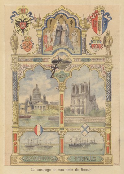 Botschaft des guten Willens von der Stadt St. Petersburg nach Frankreich von Fortune Louis Meaulle