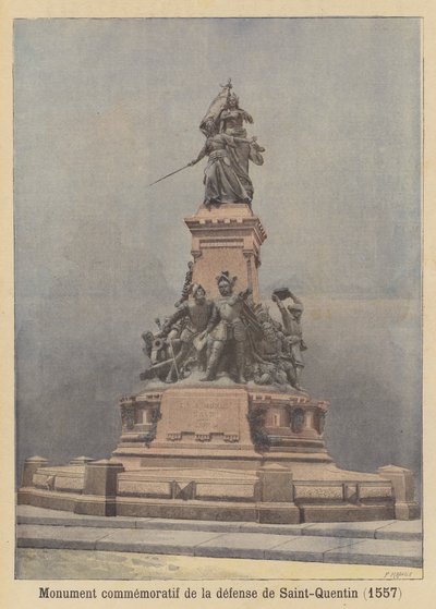 Denkmal zur Erinnerung an die Verteidigung von Saint-Quentin im Jahr 1557 von Fortune Louis Meaulle