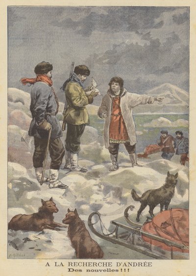 Die Suche nach der vermissten Ballonexpedition von Salomon Andree in der Arktis von Fortune Louis Meaulle