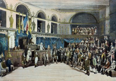 Thermidor, der Sturz von Robespierre, Théâtre de la Porte Saint-Martin von Fortune Louis Meaulle