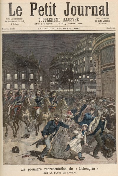Unruhen in Paris gegen die Aufführung von 