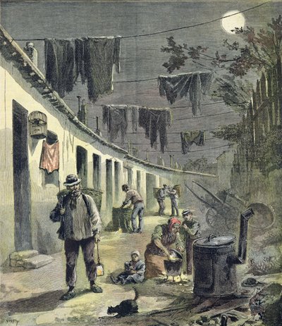Die Lumpensammler von Paris, Illustration aus dem illustrierten Supplement von Le Petit Journal, 27. August 1892 von Fortune Louis Meaulle and Henri Meyer