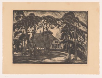 Haus zwischen Bäumen von Fré Cohen