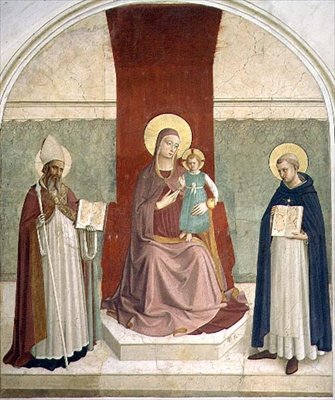 Die Jungfrau und das Kind auf dem Thron mit den Heiligen Zenobius und Thomas von Fra (c.1387 1455) Angelico