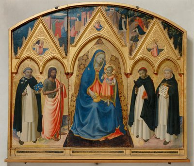 Triptychon des Heiligen Petrus Martyr von Fra (c.1387-1455) Angelico