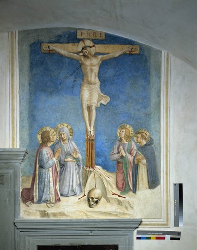 Kreuzigung mit der Jungfrau Maria und dem Heiligen Cosme von Fra Angelico