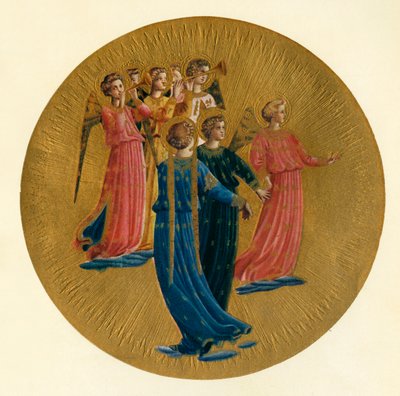 Detail aus der Krönung der Jungfrau, 15. Jahrhundert, um 1909 von Fra Angelico