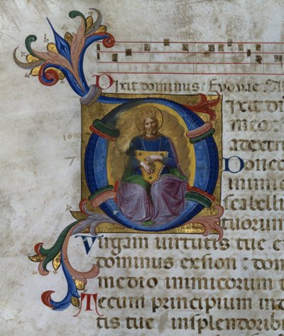 Ms 531 f.169v Historisierte Initiale 