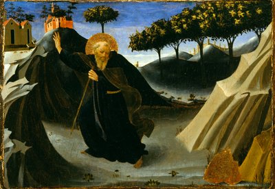Hl. Antonius Abt meidet die Goldmesse, 1430er Jahre von Fra Angelico