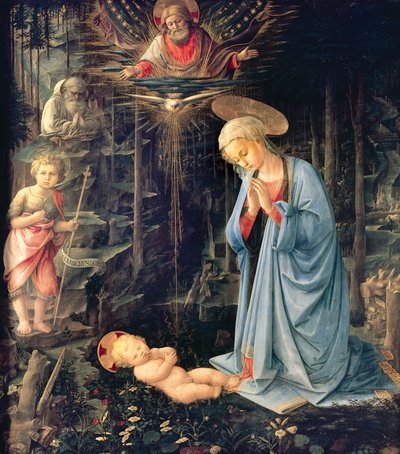 Anbetung des Kindes im Palazzo Medici von Fra Filippo Lippi