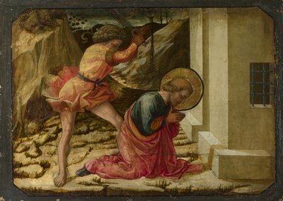 Enthauptung des Heiligen Jakobus des Älteren Predella-Panel des Pistoia Santa Trinità Altars, 1455-1460 von Fra Filippo Lippi