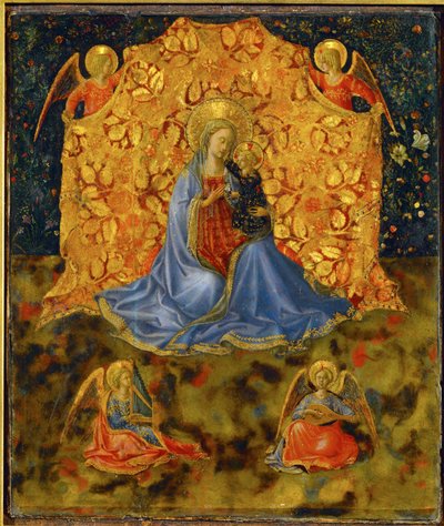 Madonna und Engel von Fra & Lippi F (c.1406-69) Angelico