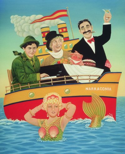 Drei Männer in einer Wanne von Frances Broomfield