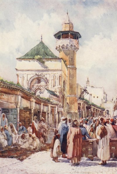 Moschee von Sidi Ben Ziad, Tunis, der Auktionstag von Frances Nesbitt